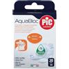PIKDARE SpA Pic Aquabloc Cerotto Impermeabile Mix 20 Cerotti, Protezione Ferite, Cerotti Trasparenti, Traspiranti