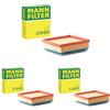Mann Filter MANN-FILTER C 24 024 Filtro dell'aria - AUTOVETTURE + VEICOLI COMMERIALI (Confezione da 3)