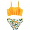 Arshiner Set Bikini per Bambine, Costume da Bagno a Due Pezzi con Volant, Set da Bagno per Bambini, Costume da Bagno, Modello 3/150, 10-11 Anni