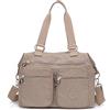 Outreo Borse da Viaggio Borsa a Tracolla Donna Sacchetto Impermeabile Borse a Spalla Borsetta Griffate Borsello Sport Messenger Bag per Scuola Ragazza Tasca (Beige)