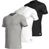 adidas V Neck Shirt (3pk) Maglie Termiche, Assorted, S Uomo
