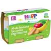 Hipp Merenda Biologica Mela Banana Biscotto 2 Vasetti da 125ml (2x125ml)
