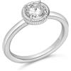 LUXURY MILANO Anello sofia in argento con zircone bianco