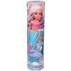 Nancy Magic Colour Mermaid, bambola 100% sirena, coda e bikini cambiano colore con l'acqua, capelli biondi con riflessi viola e orecchini a forma di conchiglia, +3, Famosa (NAC86000)