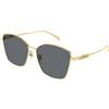 Gucci GG1805SA 001 | Occhiali da Sole Graduati o Non Graduati | Prova Online | Metallo | Oversize, Farfalla | Oro | Adrialenti