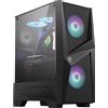 MSI MAG FORGE 100R CASE PC GAMING ATX 2X VENTOLE ARGB PWM 120mm MID TOWER mATX