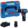 Bosch Professional 12V System Trapano-avvitatore con Percussione a Batteria GSB 12V-35, Batterie e Caricabatteria non Incluse, in L-BOXX