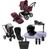 Bugaboo Bundle Estivo Completo Bugaboo Fox 5 Renew Black/Dark cherry-dark cherry