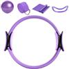 Generico Pilates Ring and Ball Set, Kit Pilates per allenamenti a casa - PILATES RING BAND BANDA DI RESISTENZA,5x Accessori per palestra per la casa, fasce da yoga per l'attrezzatura per lo stretching e la del