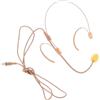 KAILIKETIY altoparlante microfono cablato microfono per conferenze microfono per pubblico microfono auricolare per cantare auricolare con microfono per altoparlanti plastica Beige