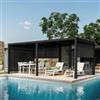 DEGHI Gazebo bioclimatico 3x6 m in alluminio antracite - Enea