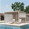 DEGHI Gazebo bioclimatico 3x3,6 m in alluminio tortora - Enea