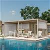 DEGHI Gazebo bioclimatico 3x6 m in alluminio tortora - Enea