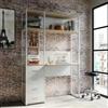 DEGHI Libreria 120x180h cm effetto rovere sussex con scrivania e 4 cassetti - Apta