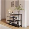 DEGHI Consolle 114x78h cm in metallo nero opaco - Madrigal