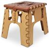 IBK Sgabello pieghevole Salvaspazio multiuso altezza 24cm, Scaletta poggiapiedi di Plastica ultra resistente Antiscivolo per Bambini Cucina Bagno Campeggio, Fino a 120 kg