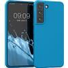 kwmobile Custodia Compatibile con Samsung Galaxy S22 Cover - Back Case per Smartphone in Silicone TPU - Protezione Gommata - blu indaco
