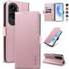 Yunubeyii Cover Libro per Honor 90 Lite 5G - [Blocco RFID] Luxury PU Leather Portafoglio Card Holder Magnetic Phone Custodia con Kickstand, Cover Protettiva Antiurto, Rosa