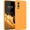 kwmobile Cover per OnePlus Nord 2 5G Custodia - Back Case per Smartphone in Silicone TPU - Protezione Gommata - mango