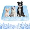 Anluomafuy Tappetino Refrigerante per Cani Gatti con Auto-Raffreddamento - Tappeto di Raffreddamento AntiGraffio/Impermeabile/Antiscivolo per Cane, per Cani e Gatti in Estate, 70 * 55 CM (Blu)