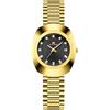 RORIOS Orologio da Polso Coppia Acciaio Inossidabile Oro Orologio Quarzo da Uomo Donna Orologi Semplice Diamanti Orologio Luminoso Analogico Nero B