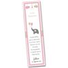 PRINTSERVIS 30 Segna libro per festa Battesimo personalizzabile 40x150 stampato su cartoncino 300gr per bimbo/a pronto per l'utilizzo e facile da compilare (Elefante Rosa)