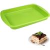 WhizNook Tortiera Silicone Quadrato 27 cm X 18,5 cm X 2,5 cm Stampo da Forno Brownie Silicone, Privo Di Bisfenolo A, Facile da Rilasciare, per Pani, Torte, Pasticceria, Gelatine di Grandi Dimensioni