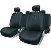 +PWR Car Parts Set di coprisedili universali Venezia Nero. Compatibile con airbag, cerniera posteriore divisa. Completo per 5 sedili.