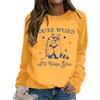 Generic Felpa con Cappuccio Girocollo con Stampa a Tinta Unita, Casual, a Maniche Lunghe, con Scritta Non Sono per Tutti, da Donna Toppe Adesive Nere per Piumini