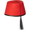 Boland 04016 - Cappello per adulti Fez Fadime, rosso con nappina nera, festa in costume orientale, festa a tema, carnevale