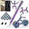 Tigerhu Fidget Pen, penna magnetica, divertente multifunzione, per alleviare lo stress, per uomini, donne, regalo per la festa del papà