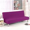 WINS Copridivano Senza braccioli 3 posti Copridivano Letto Elasticizzato Copridivano clic clac Senza braccioli Fodera per Divano Letto clic clac Estensibile Candy Purple