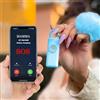GiDaCom Portachiavi Allarme Antipanico, Dispositivo Antiaggressione SOS Chiamata Automatica, Invio Istantaneo Posizione GPS, Sirena 130dB, Difesa Personale e Autodifesa per Donne, Bambini e Anziani (Azzurro)