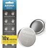 ABSINA 10x Batteria SR920SW orologio 1,55V ossido d'argento - SR920SW batteria orologio da polso a tenuta stagna e lunga durata - batteria 371 orologio / LR921 /370 / LR69 / AG6