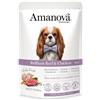 Amanova Dog Adult Umido Grain Free 100 gr Vitello e Pollo Fresco - confezione da 12 pezzi - Cibo umido per cani - 1° ORDINE? 20% di sconto SU BRAND ESCLUSIVI, codice BZR20