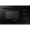 Samsung PRONTA CONSEGNA - SPEDIZIONE IMMEDIATA Forno a Microonde da incasso con Grill 23 Litri Altezza 38 cm Finitura Vetro Nero Cornice Resina Nera Samsung MG23A7318CK