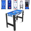 HLC Tavolo Multigioco,Giochi di Design Innovativo，Include Pallacanestro, Tiro con l'arco, Tavolo da Biliardo，Air Hockey, Tavolo da Ping Pong ecc. Tavolo Multi Gioco Grande (5 IN 1)