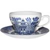 Churchill Blue Willow 226,8 gram, set di 6 tazze e piattini Churchill China, made in England by Churchill China