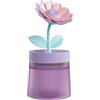 MiOYOOW 260ML Umidificatore, USB Diffusore di Flower Mist con Luce e 2 Modalità di Nebulizzazione, Umidificatori Portatile per Auto Ufficio Casa Camera da Letto