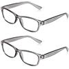OPULIZE The Reading Glasses Company Grigio Lettori Valore 2 Pacco Uomo Donna Rr77-7 +2,50 - 58 Gr