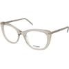 Saint Laurent SL 778 004 | Occhiali da Vista Graduati | Plastica | Cat Eye | Avorio, Trasparente | Adrialenti
