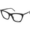 Saint Laurent SL 214 Kate Thin OPT 001 | Occhiali da Vista Graduati | Prova Online | Plastica | Cat Eye | Nero | Adrialenti