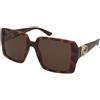 Gucci GG1692S 002 | Occhiali da Sole Graduati o Non Graduati | Prova Online | Plastica | Oversize | Marrone, Havana | Adrialenti