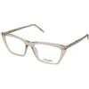 Saint Laurent SL 737 Mica Thin OPT 004 | Occhiali da Vista Graduati | Prova Online | Plastica | Cat Eye | Avorio, Trasparente | Adrialenti