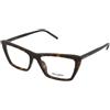 Saint Laurent SL 737 Mica Thin OPT 002 | Occhiali da Vista Graduati | Prova Online | Plastica | Cat Eye | Marrone, Havana | Adrialenti