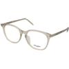 Saint Laurent SL 724/F 003 | Occhiali da Vista Graduati | Unisex | Plastica | Quadrati | Avorio, Trasparente | Adrialenti