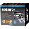 Bostitch Pinzatrice con punti metallici, resistente, nera, capacità di 40 fogli con 5000 punti, dimensioni ridotte, si adatta al palmo della mano (B175-BLK -VP)