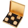 Segutage Poker Set da 5 Dadi, Dado Gioco da Tavolo di Alluminio con Scatola di Immagazzinaggio Dadi da Truccati Dado Gioco 16mm per Giochi da Tavolo Poker (oro)