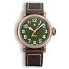Seestern Sugess Pilot Master S408 Automatico Bronzo Verde Marrone Pelle Zaffiro Orologio Uomo