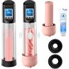 GFGYHPY ZQ 2 IN 1 Pompa per Pene Ingrandimento-Pene Pompe Elettriche con 6 Potenze di Aspirazione e 9 Intensità di Vibrazione - Automatica Maschile funziona Anche Come Masturbatore Realistico